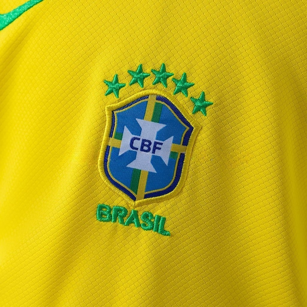 2026 Brazil Home Kids Size Kit from FootballPrestige.club - Premium Football Kits