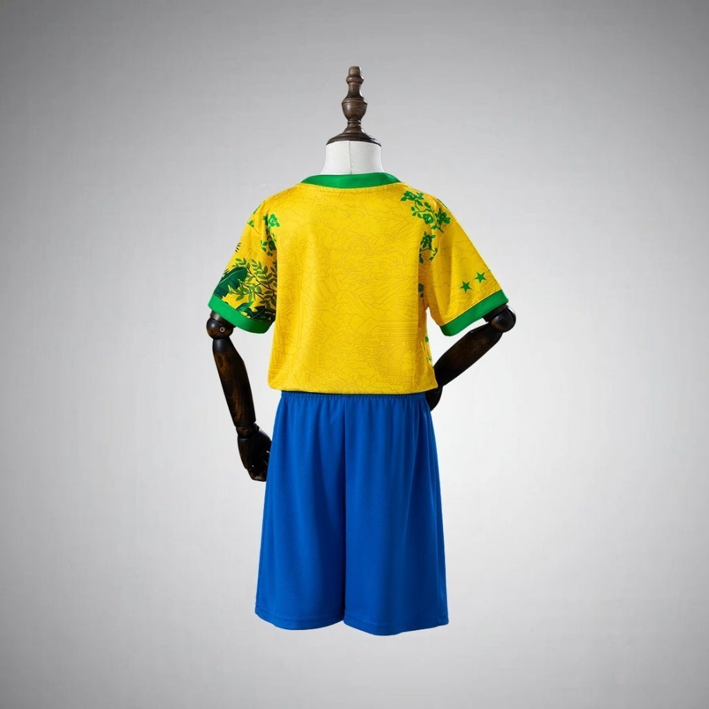 2026 Brazil "Rio Wings" Kids Size Kit from FootballPrestige.club - Premium Football Kits