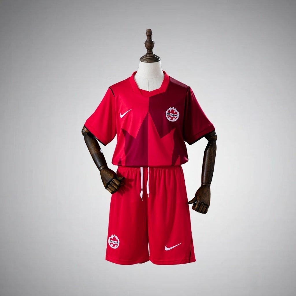 2026 Canada Home Kids Size Kit from FootballPrestige.com - Premium Football Kits