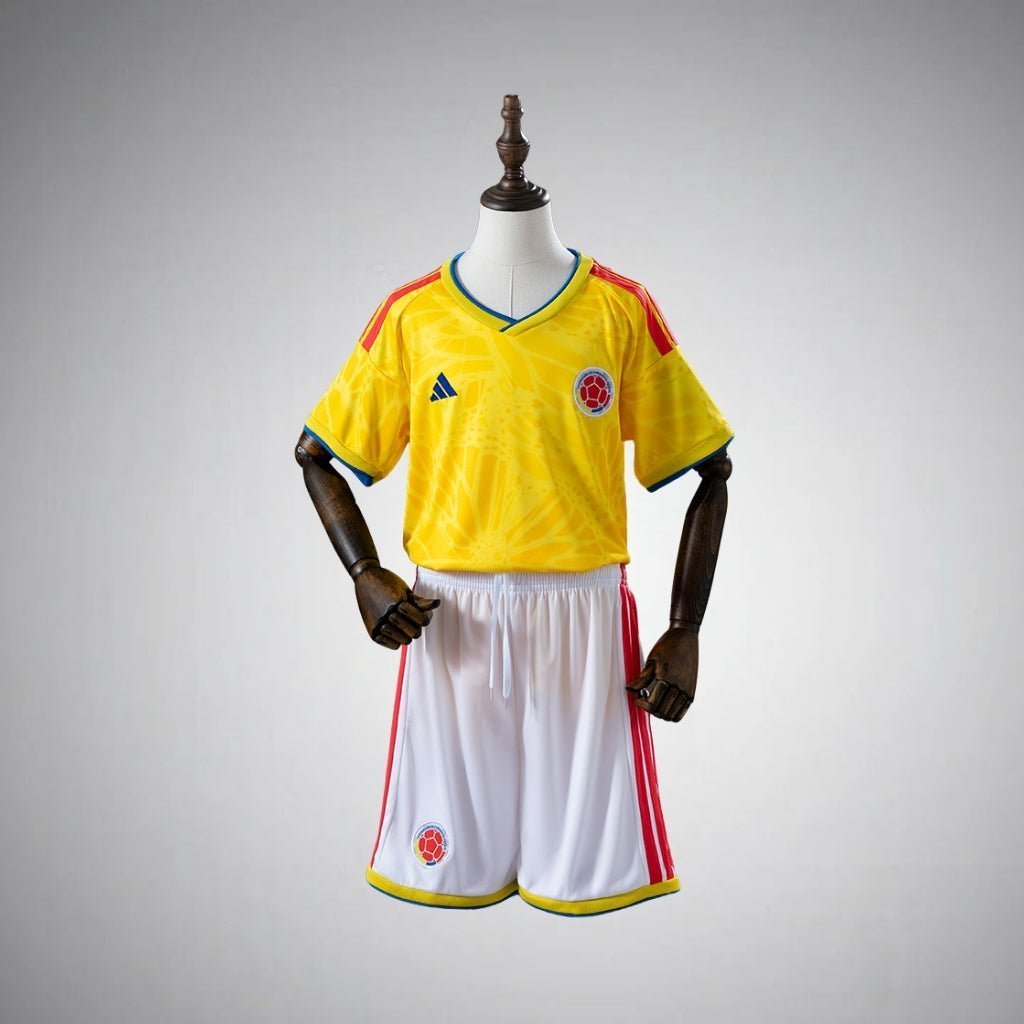 2026 Colombia Home Kids Size Kit from FootballPrestige.club - Premium Football Kits