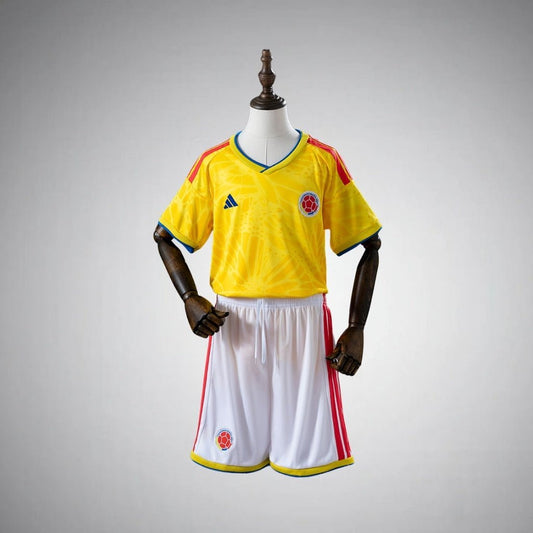 2026 Colombia Home Kids Size Kit from FootballPrestige.com - Premium Football Kits
