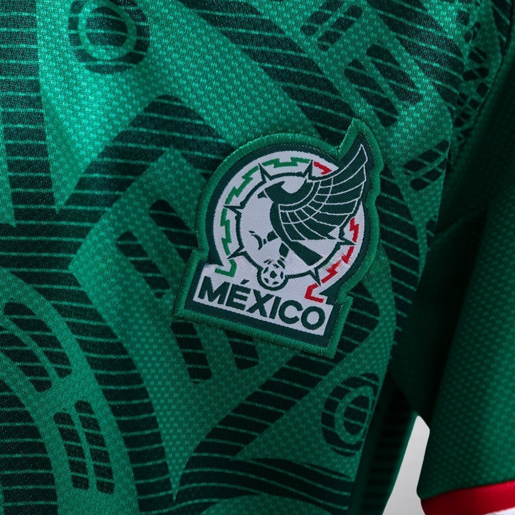 2026 Mexico Home Kids Size Kit from FootballPrestige.club - Premium Football Kits