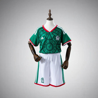 2026 Mexico Home Kids Size Kit from FootballPrestige.com - Premium Football Kits