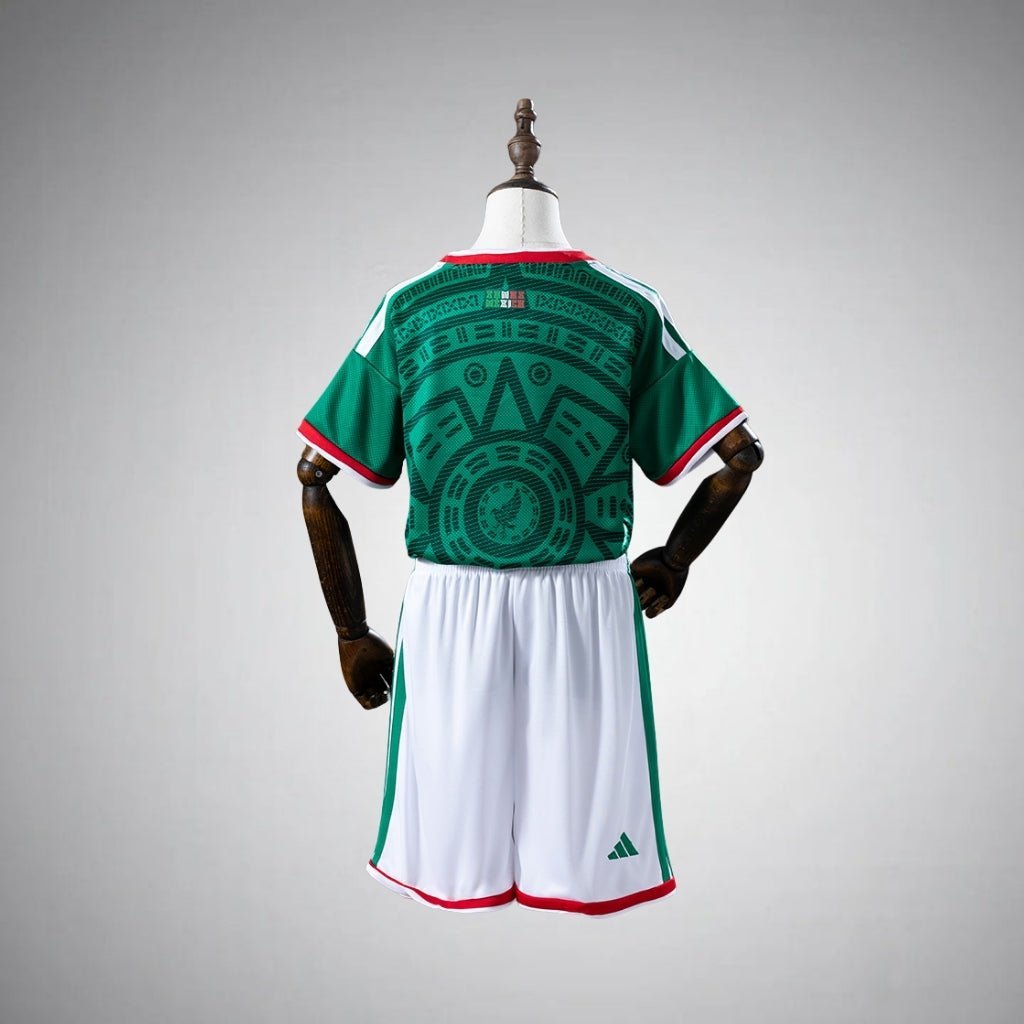 2026 Mexico Home Kids Size Kit from FootballPrestige.com - Premium Football Kits