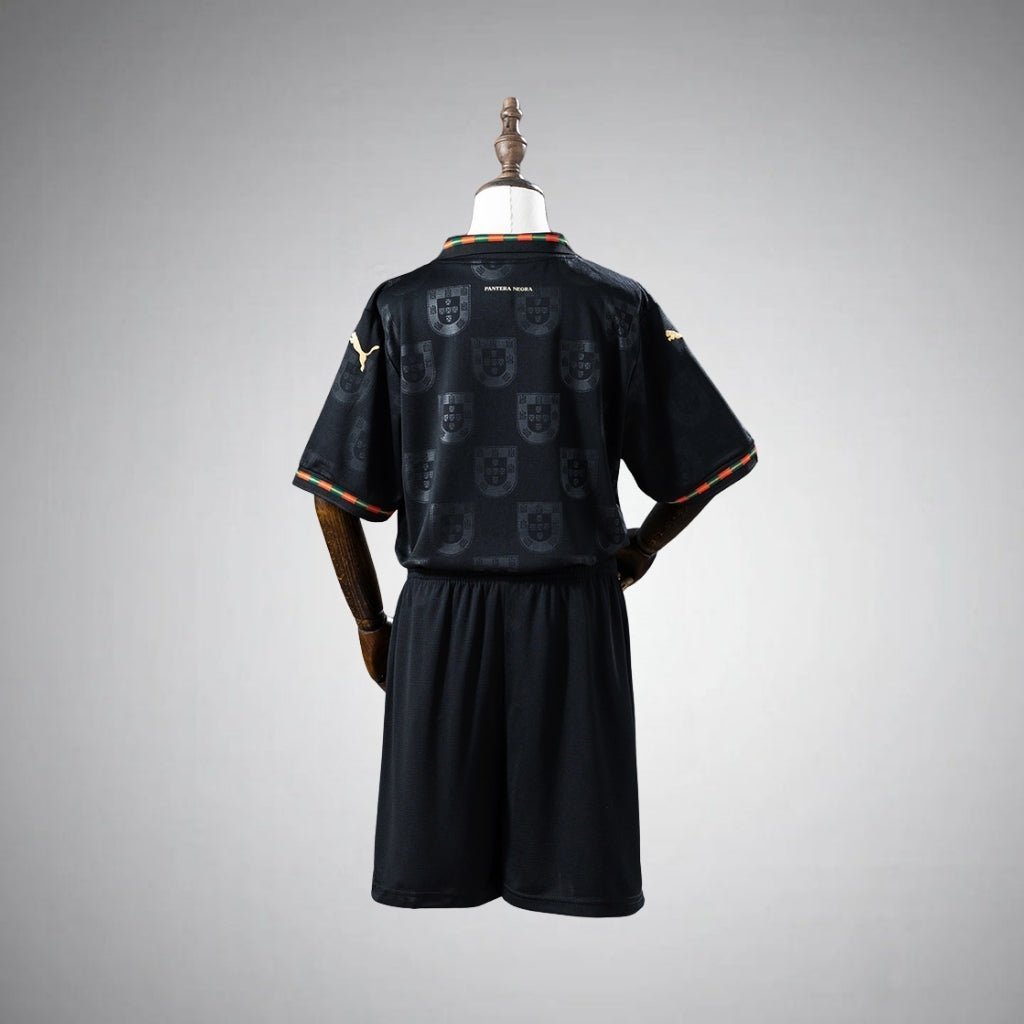 2026 Portugal "Black Panther" Kids Size Kit from FootballPrestige.club - Premium Football Kits