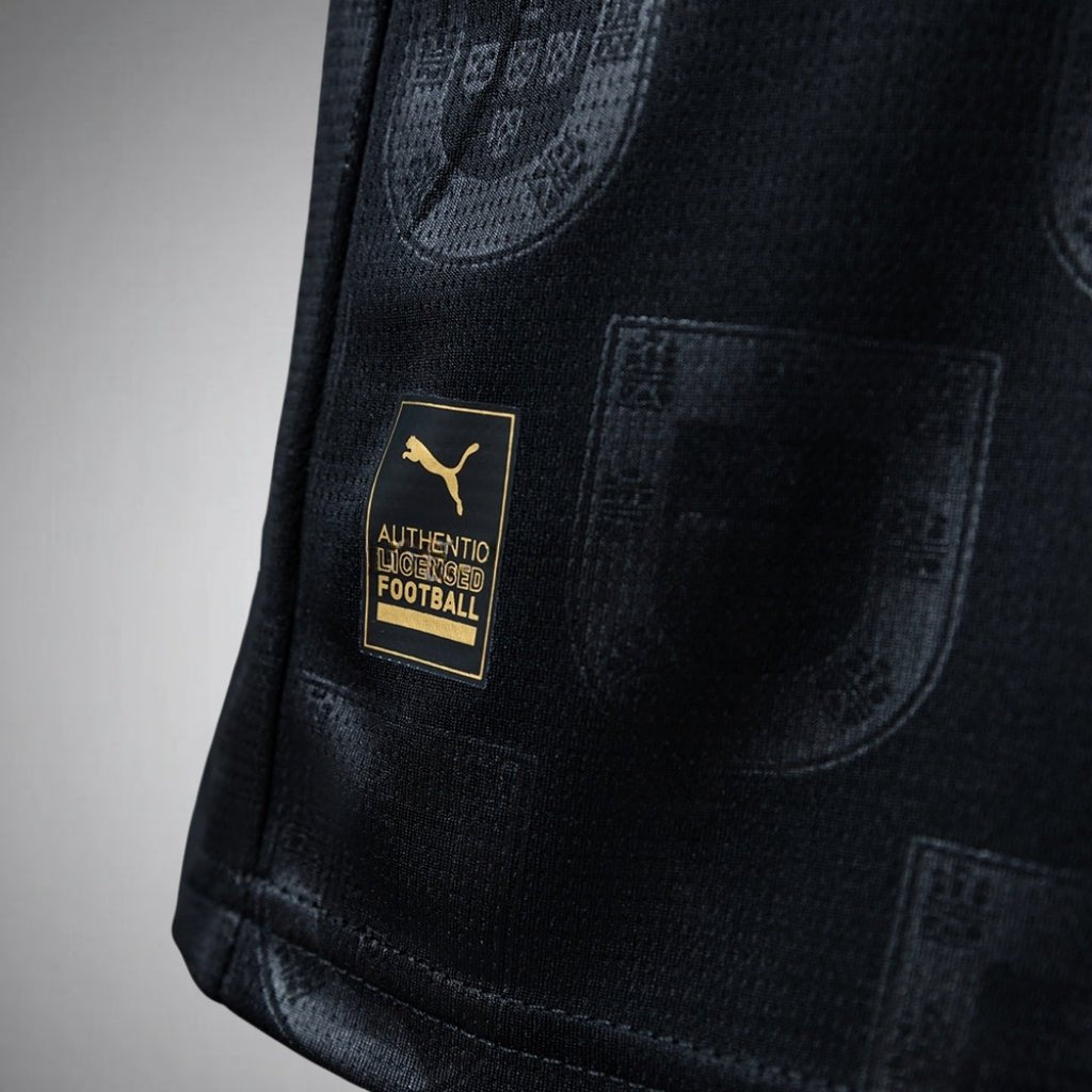 2026 Portugal "Black Panther" Kids Size Kit from FootballPrestige.com - Premium Football Kits