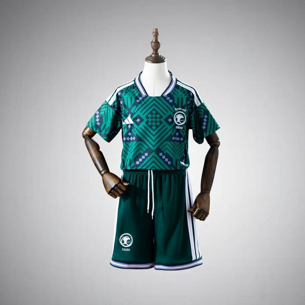 2026 Saudi Arabia Home Kids Size Kit from FootballPrestige.club - Premium Football Kits