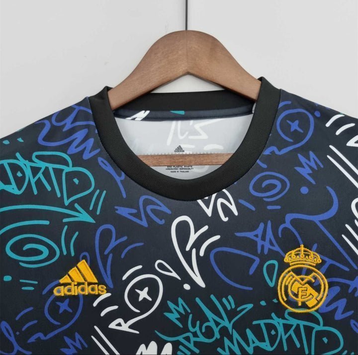 22/23 Real Madrid Pre-Match Kit from FootballPrestige.club - Premium Football Kits