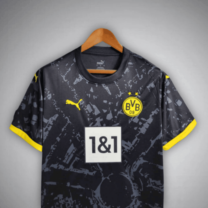 23/24 Borussia Dortmund Away Kit from FootballPrestige.com - Premium Football Kits