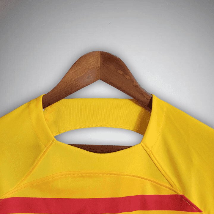 23/24 FC Barcelona Long Sleeve Away Kit from FootballPrestige.club - Premium Football Kits