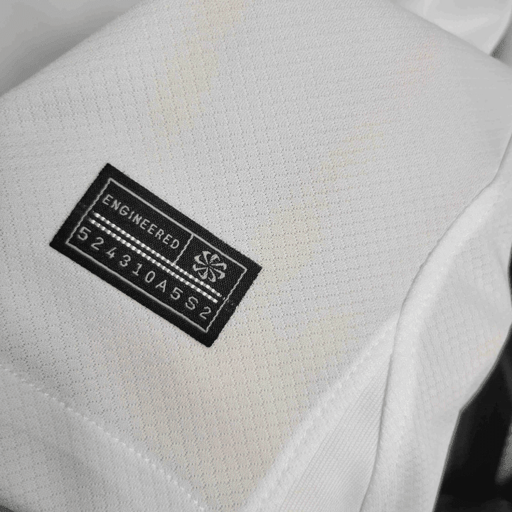 23/24 FC Barcelona White Long Sleeve Away Kit from FootballPrestige.com - Premium Football Kits