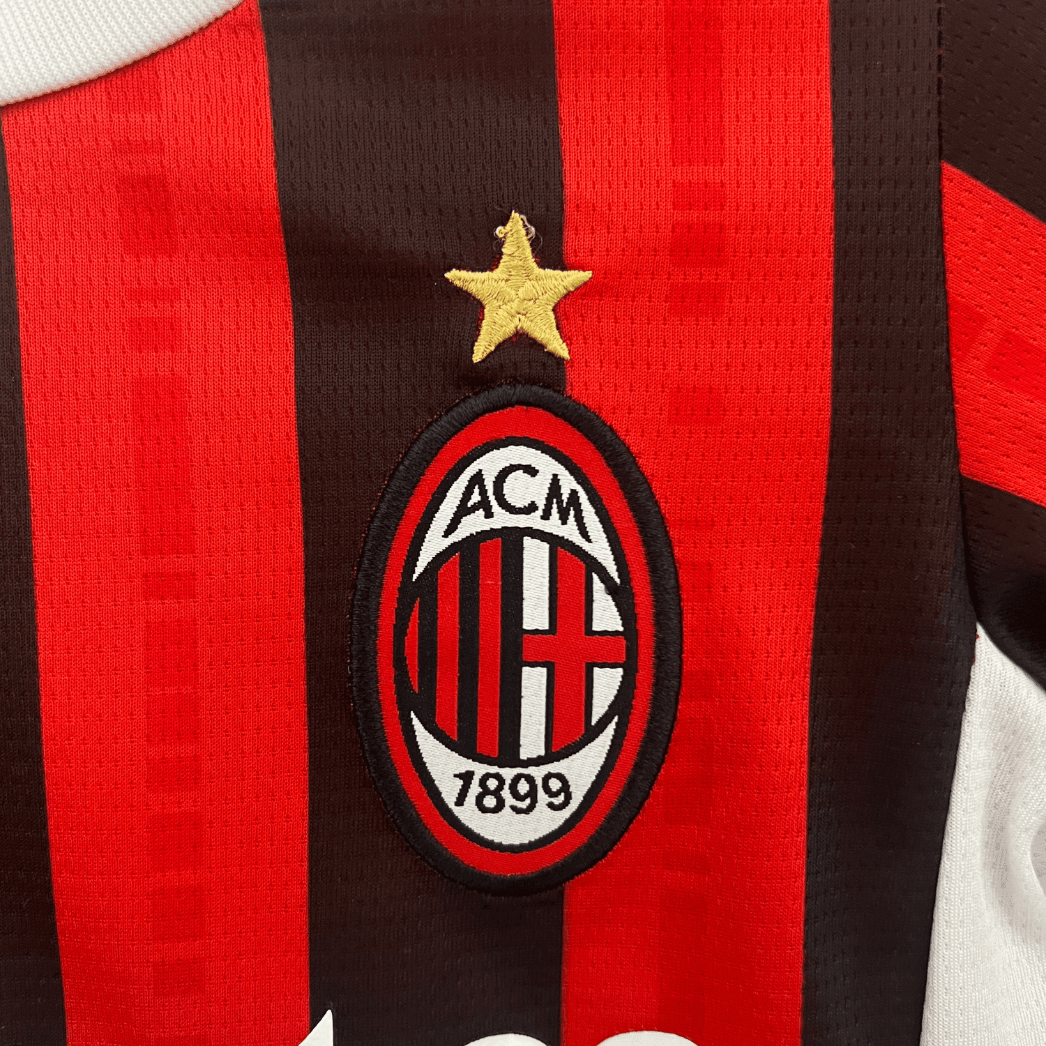 24/25 AC Milan Home Kids Size Kit from FootballPrestige.club - Premium Football Kits