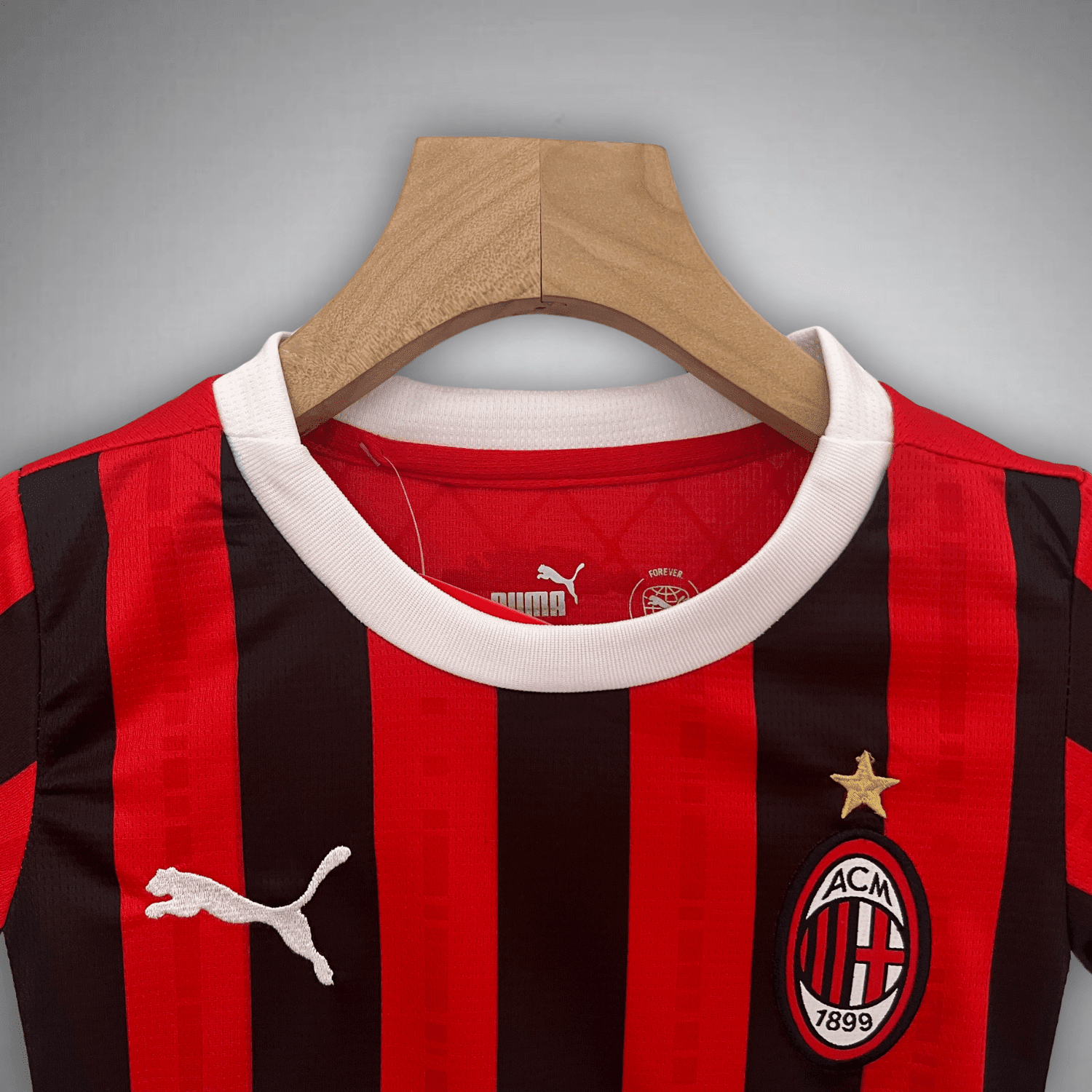 24/25 AC Milan Home Kids Size Kit from FootballPrestige.com - Premium Football Kits