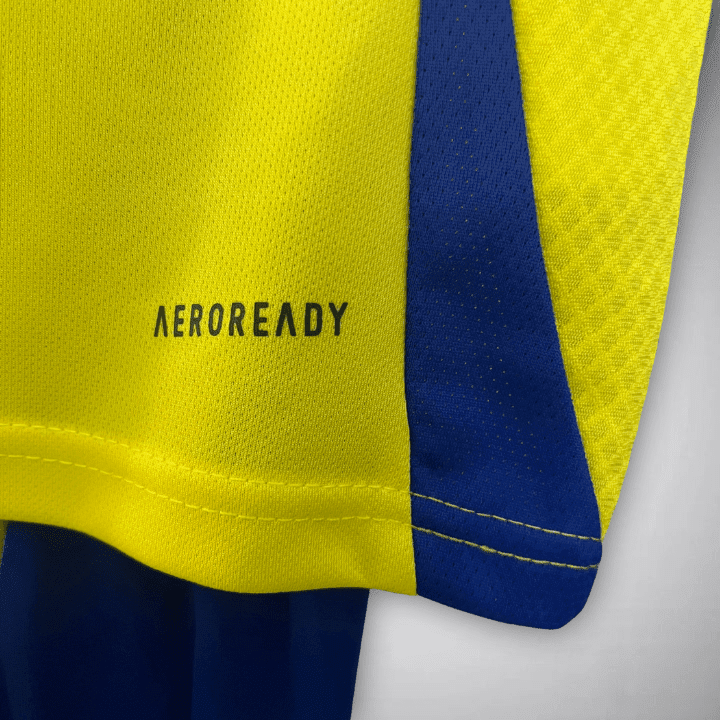 24/25 Al-Nassr Home Kids Size Kit from FootballPrestige.club - Premium Football Kits