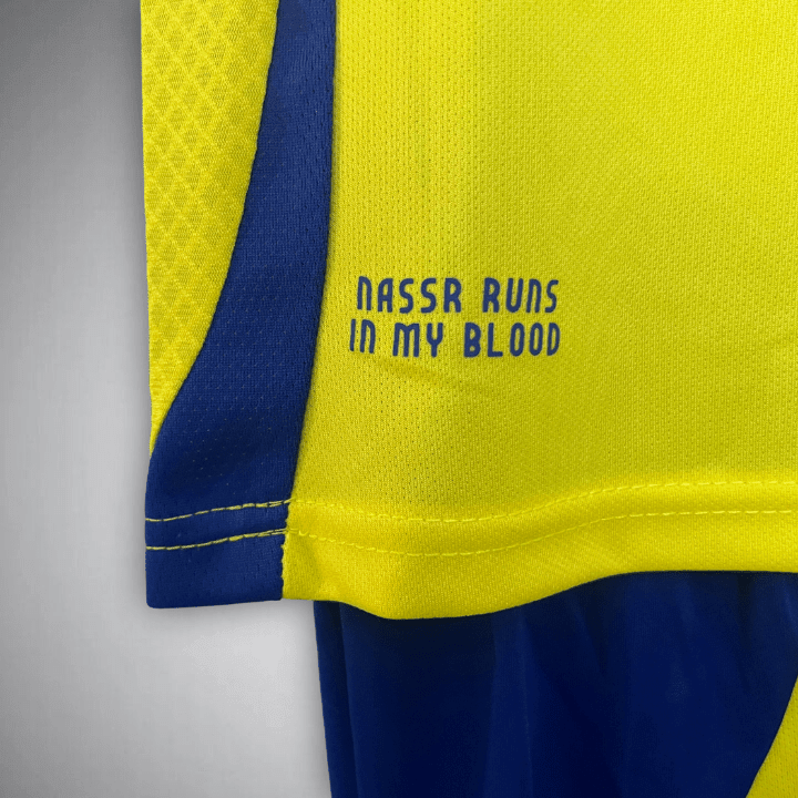 24/25 Al - Nassr Home Kids Size Kit from FootballPrestige.com - Premium Football Kits