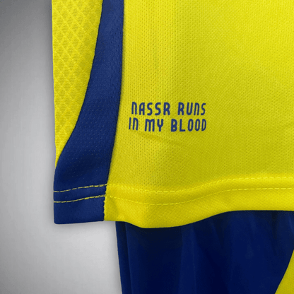 24/25 Al - Nassr Home Kids Size Kit from FootballPrestige.com - Premium Football Kits