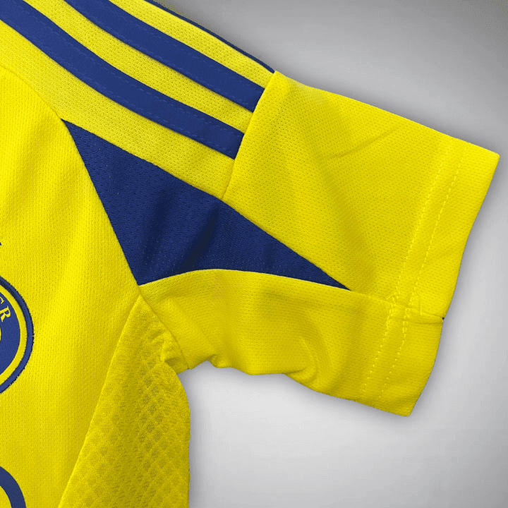 24/25 Al-Nassr Home Kids Size Kit from FootballPrestige.club - Premium Football Kits