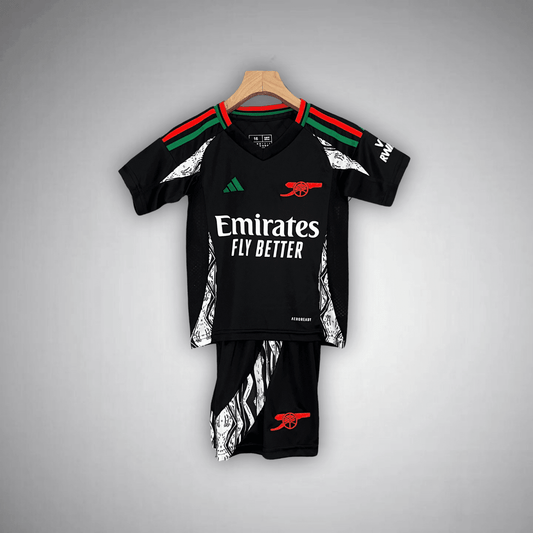 24/25 Arsenal Away Kids Size Kit from FootballPrestige.com - Premium Football Kits