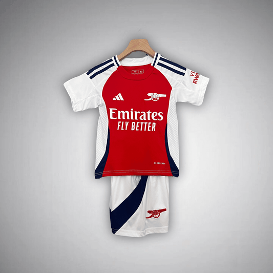 24/25 Arsenal Home Kids Size Kit from FootballPrestige.com - Premium Football Kits
