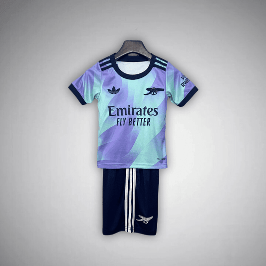 24/25 Arsenal Third Kids Size Kit from FootballPrestige.com - Premium Football Kits