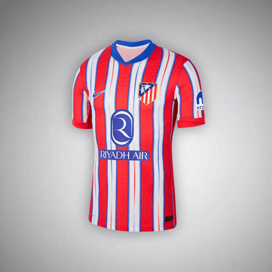 24/25 Atletico Madrid Home Kit from FootballPrestige.com - Premium Football Kits