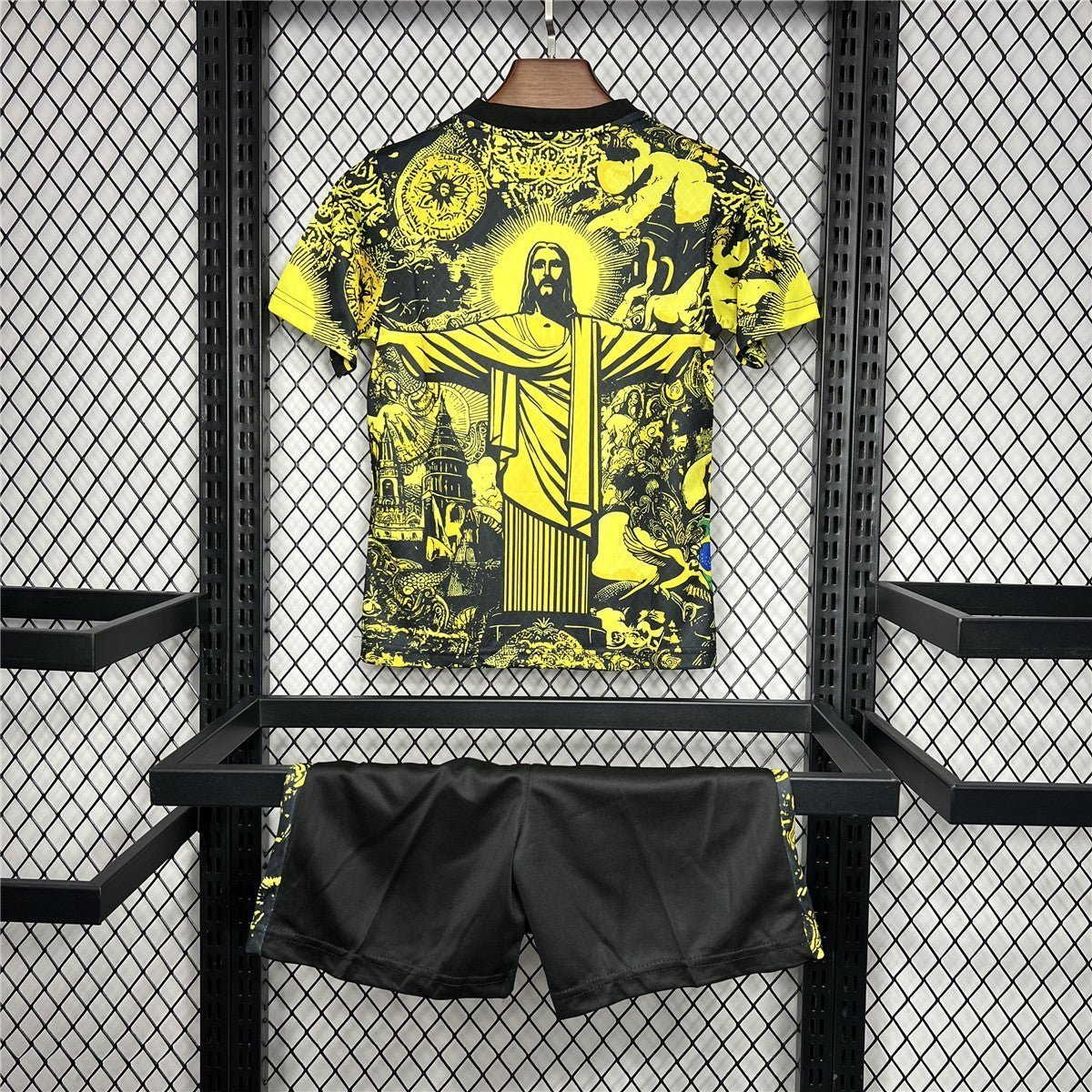 24/25 Brazil "Jesus" Premium Yellow Kit from FootballPrestige.com - Premium Football Kits