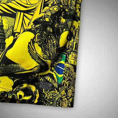 24/25 Brazil "Jesus" Premium Yellow Kit from FootballPrestige.com - Premium Football Kits