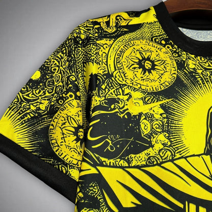 24/25 Brazil "Jesus" Premium Yellow Kit from FootballPrestige.com - Premium Football Kits