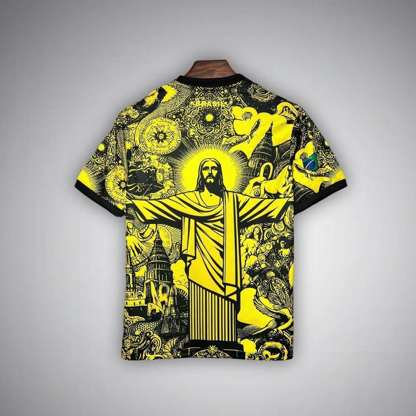 24/25 Brazil "Jesus" Premium Yellow Kit from FootballPrestige.com - Premium Football Kits