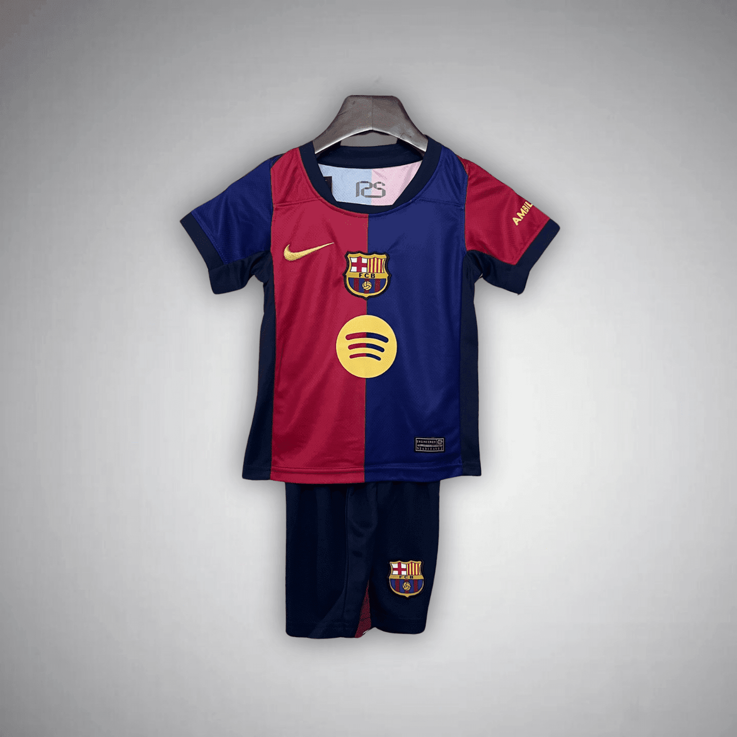 24/25 FC Barcelona Home Kids Size Kit from FootballPrestige.com - Premium Football Kits