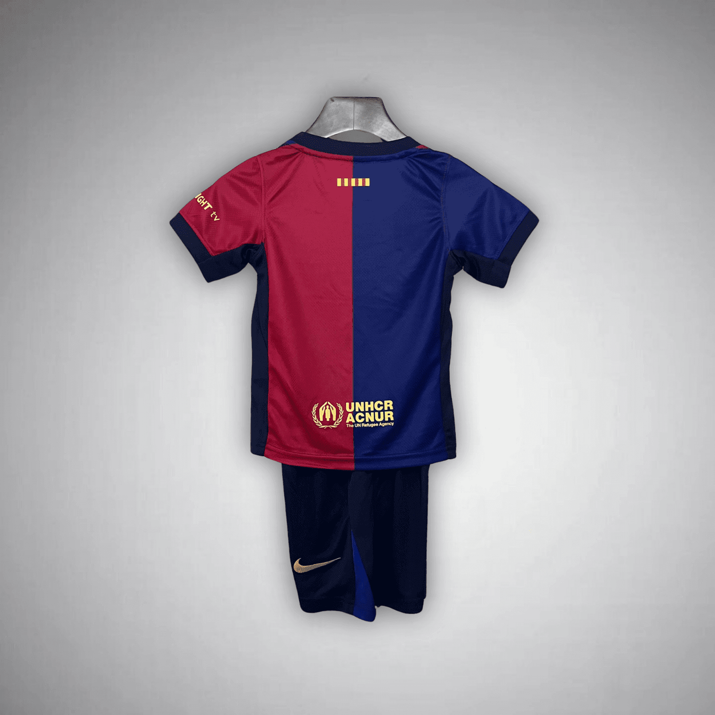 24/25 FC Barcelona Home Kids Size Kit from FootballPrestige.com - Premium Football Kits