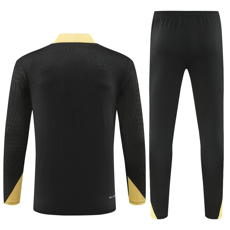 24/25 FC Barcelona Training Gold Tracksuit from FootballPrestige.com - Premium Football Kits
