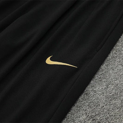 24/25 FC Barcelona Training Kids Size Gold Tracksuit from FootballPrestige.com - Premium Football Kits