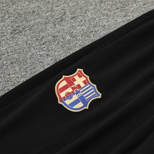 24/25 FC Barcelona Training Kids Size Gold Tracksuit from FootballPrestige.com - Premium Football Kits