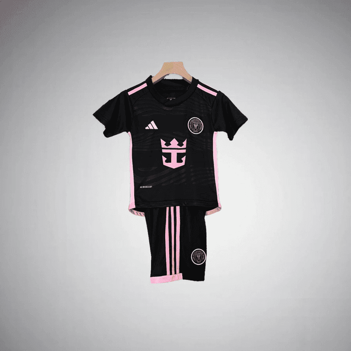 24/25 Inter Miami Away Kids Size Kit from FootballPrestige.club - Premium Football Kits