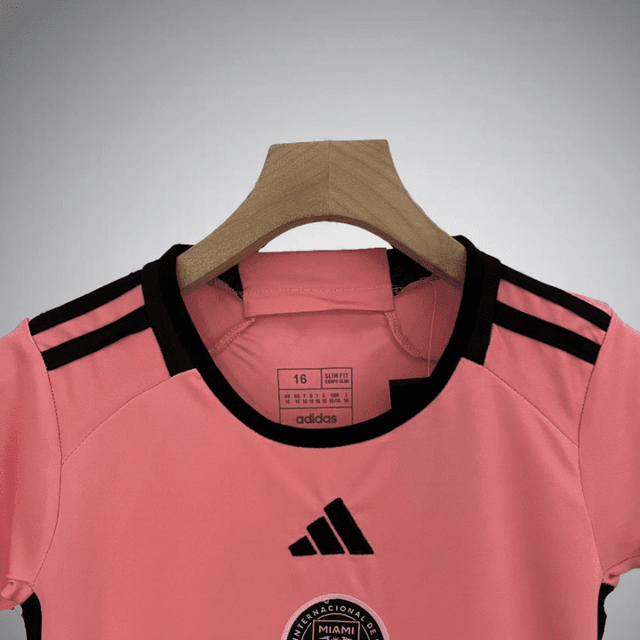 24/25 Inter Miami Home Kids Size Kit from FootballPrestige.com - Premium Football Kits