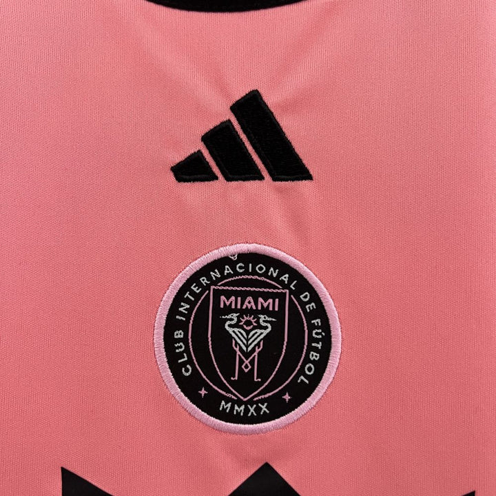 24/25 Inter Miami Home Kids Size Kit from FootballPrestige.club - Premium Football Kits