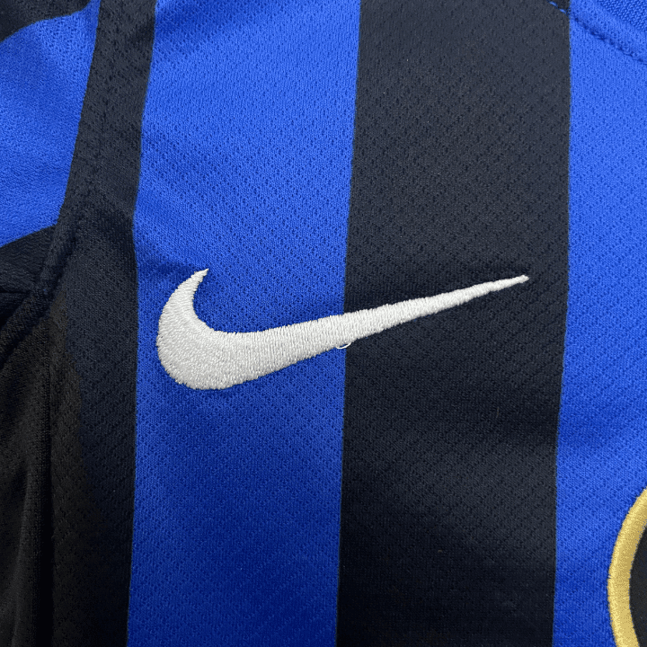 24/25 Inter Milan Home Kids Size Kit from FootballPrestige.com - Premium Football Kits