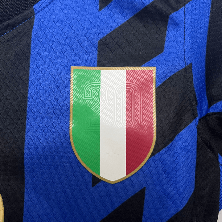 24/25 Inter Milan Home Kids Size Kit from FootballPrestige.com - Premium Football Kits