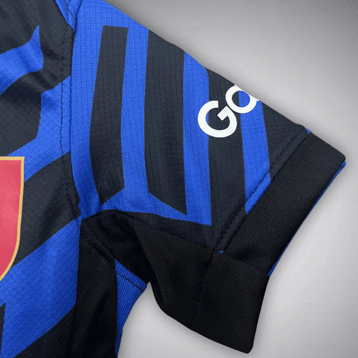 24/25 Inter Milan Home Kids Size Kit from FootballPrestige.club - Premium Football Kits