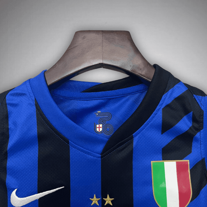 24/25 Inter Milan Home Kids Size Kit from FootballPrestige.com - Premium Football Kits