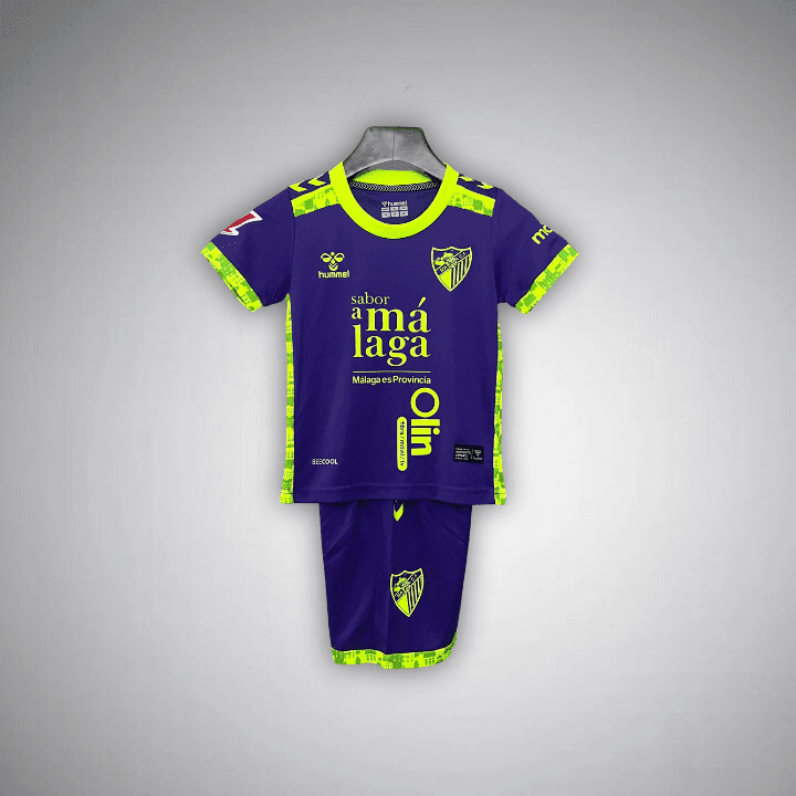 24/25 Málaga Away Kids Size Kit from FootballPrestige.com - Premium Football Kits