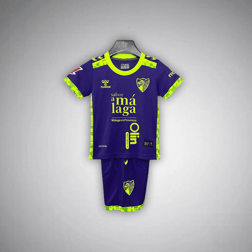 24/25 Málaga Away Kids Size Kit from FootballPrestige.com - Premium Football Kits