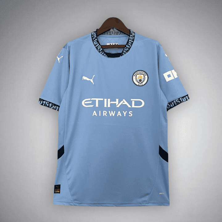24/25 Manchester City Home Premium Kit from FootballPrestige.club - Premium Football Kits