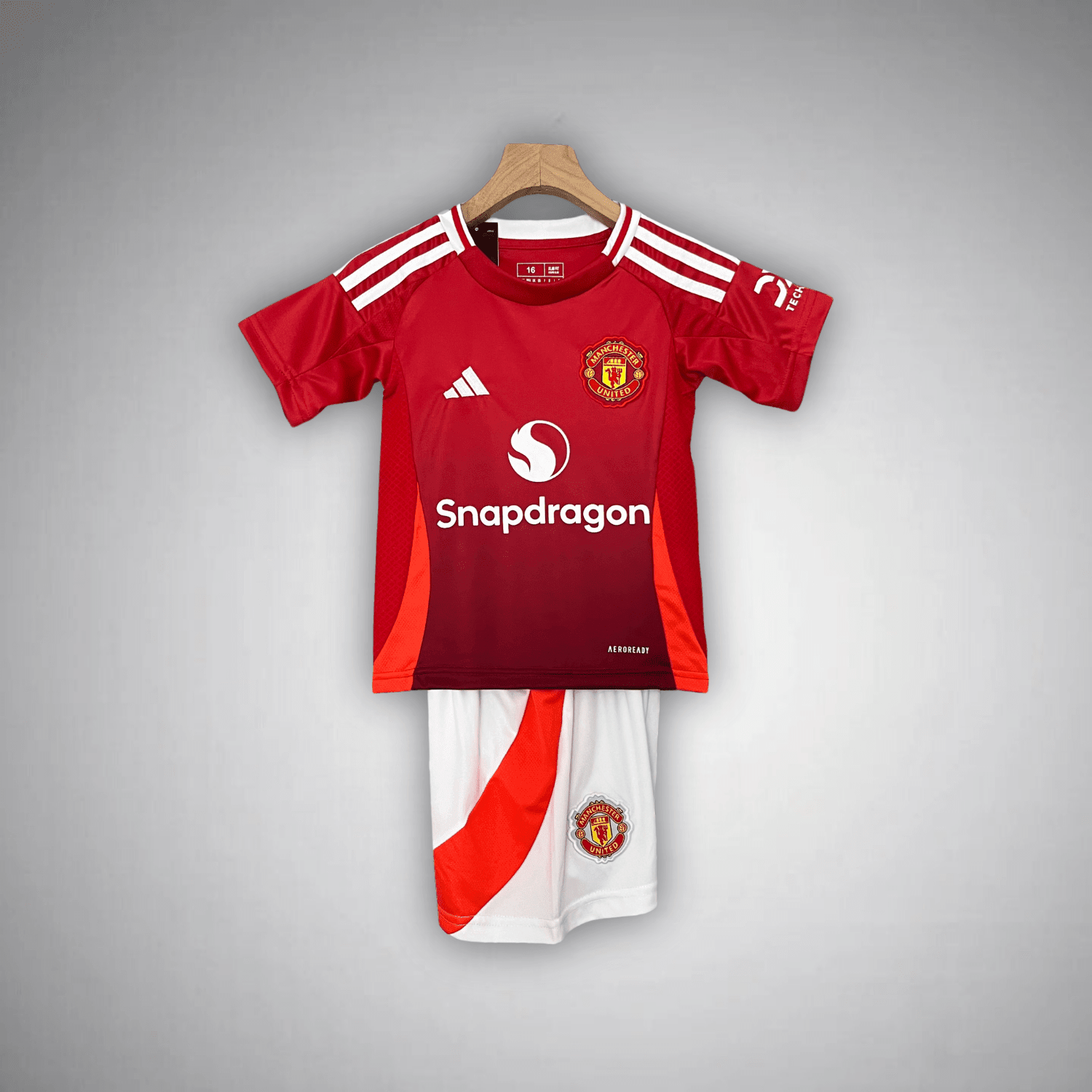24/25 Manchester United Home Kids Size Kit - Premium Quality Kits at FootballPrestige.store