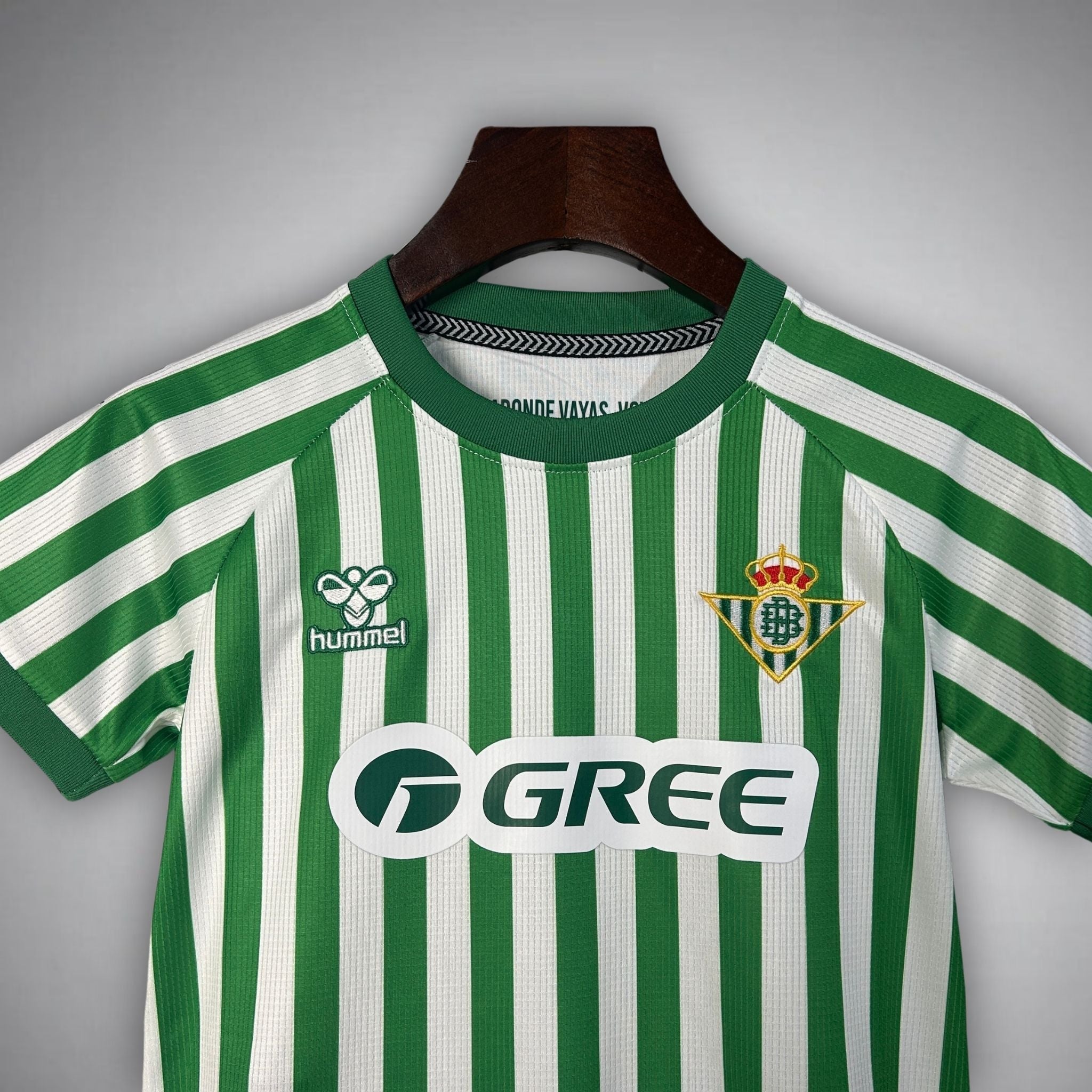 24/25 Real Betis Home Kids Size Kit from FootballPrestige.club - Premium Football Kits