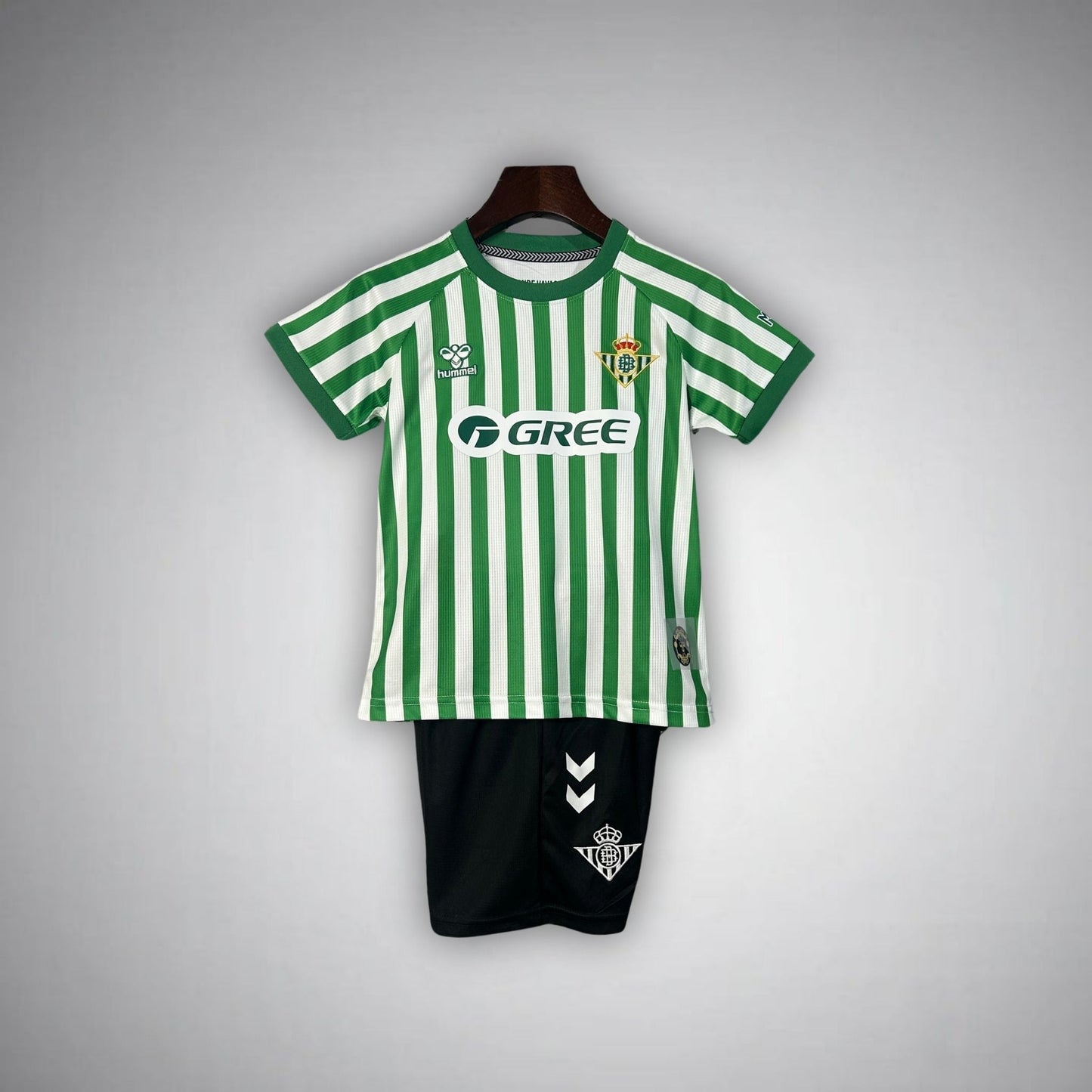 24/25 Real Betis Home Kids Size Kit from FootballPrestige.com - Premium Football Kits