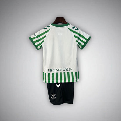 24/25 Real Betis Home Kids Size Kit from FootballPrestige.com - Premium Football Kits