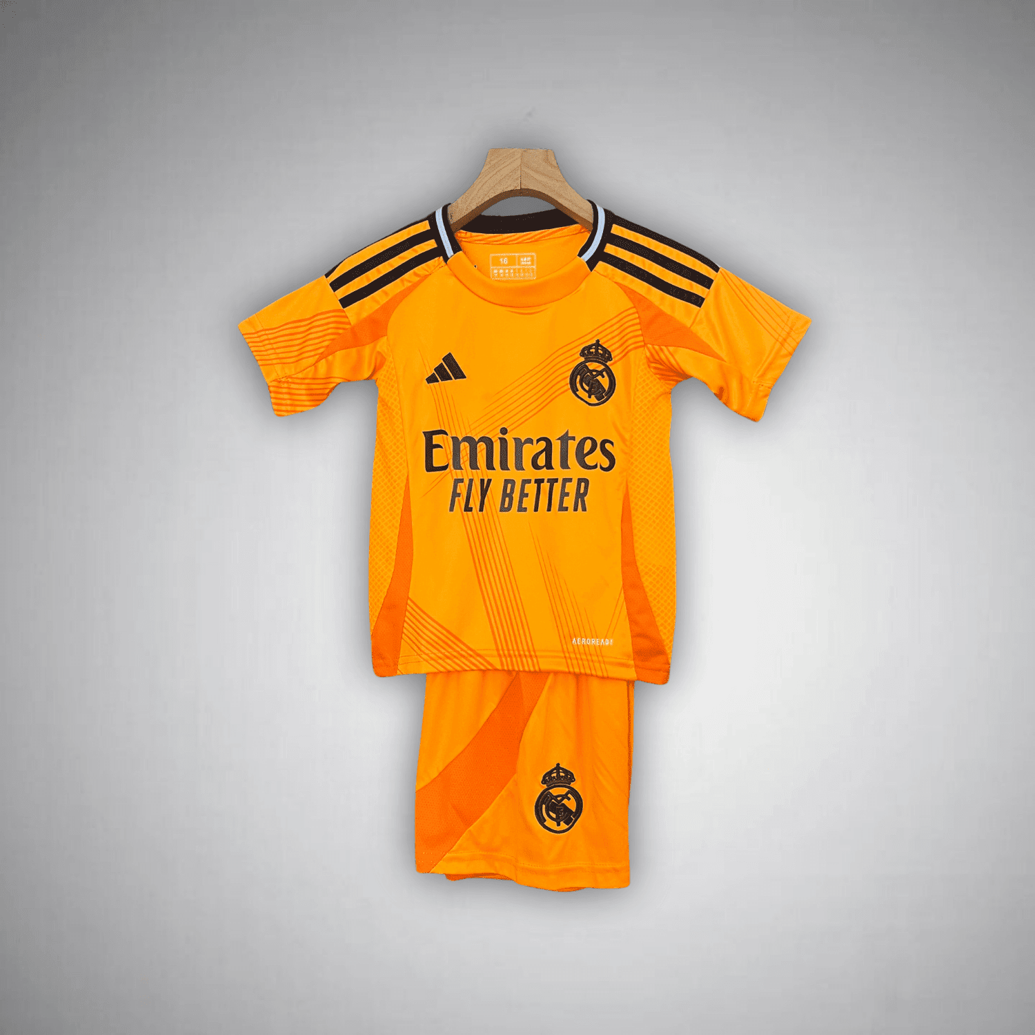 24/25 Real Madrid Away Kids Size Kit from FootballPrestige.club - Premium Football Kits
