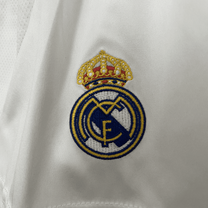 24/25 Real Madrid Home Kids Size Kit from FootballPrestige.club - Premium Football Kits